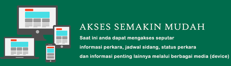 Dapatkan akses perkara di berbagai media